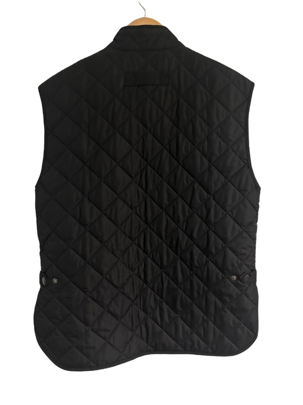 Barbour Lowerdale Gilet Black Diamond Quilted Vest SZ XL Equestrian Preppy EUC - Picture 10 of 10